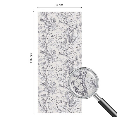 Protisluneční fólie na okna Listy a motýli