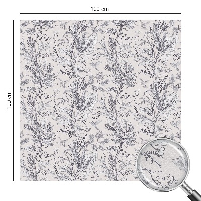 Protisluneční fólie na okna Listy a motýli