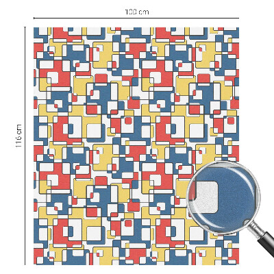 Privátní fólie na okno vitráž Geometrické tvary