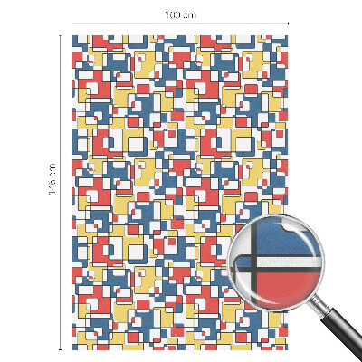 Privátní fólie na okno vitráž Geometrické tvary