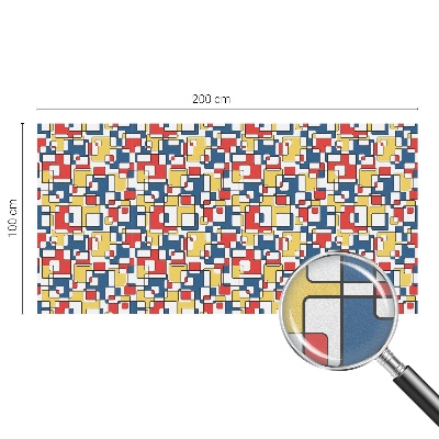 Privátní fólie na okno vitráž Geometrické tvary