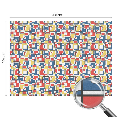 Privátní fólie na okno vitráž Geometrické tvary