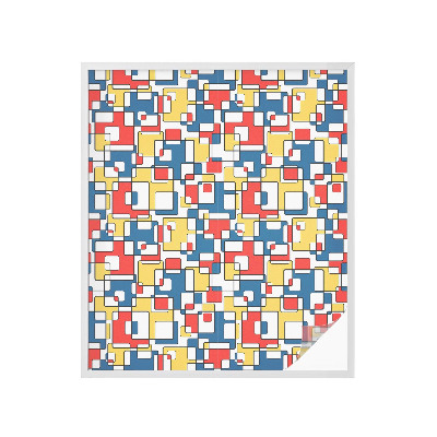 Privátní fólie na okno vitráž Geometrické tvary