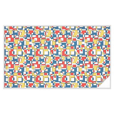 Privátní fólie na okno vitráž Geometrické tvary