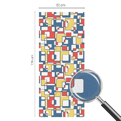 Privátní fólie na okno vitráž Geometrické tvary