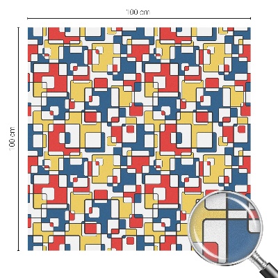 Privátní fólie na okno vitráž Geometrické tvary