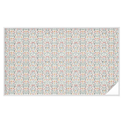 Neprůhledná fólie na sklo dveří Liščí listy