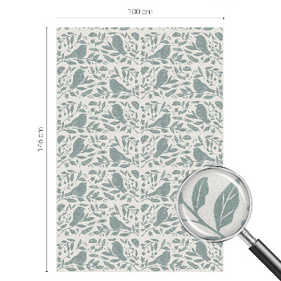 Dekorativní mléčná fólie na sklo Ptačí motiv