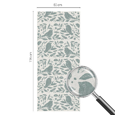 Dekorativní mléčná fólie na sklo Ptačí motiv