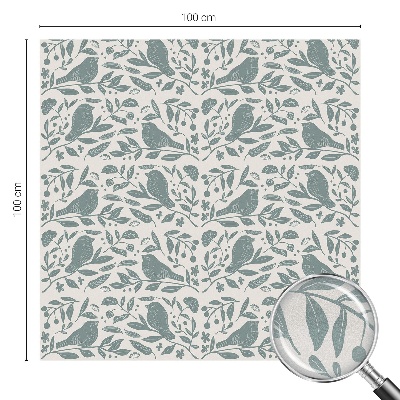 Dekorativní mléčná fólie na sklo Ptačí motiv