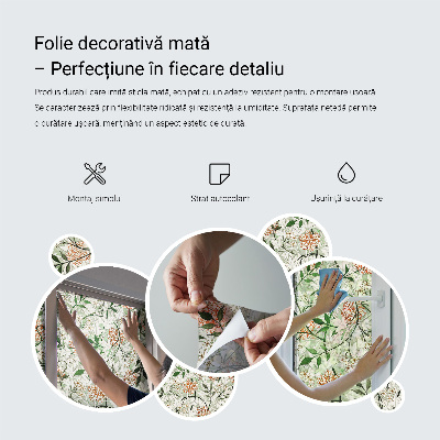 Privátní fólie na okno vitráž Geometrické půlkruhy