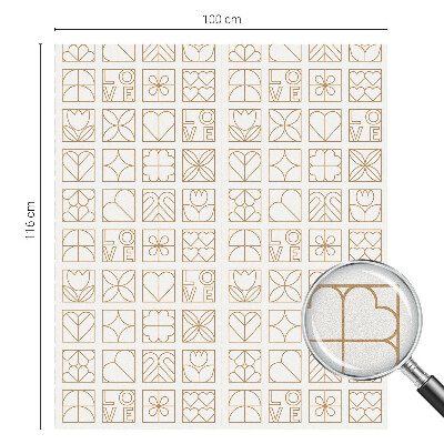 Zatmavovací fólie na okna Geometrická láska
