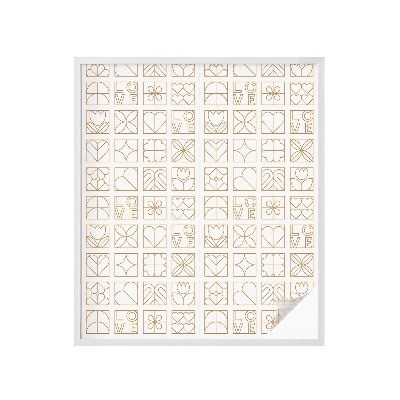 Zatmavovací fólie na okna Geometrická láska