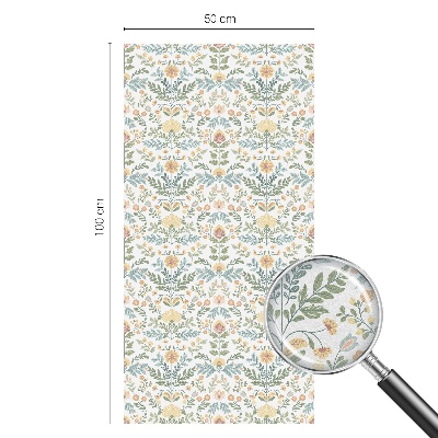 Protisluneční fólie na okna Květinová symetrie