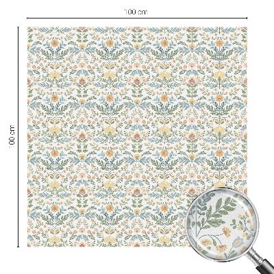 Protisluneční fólie na okna Květinová symetrie