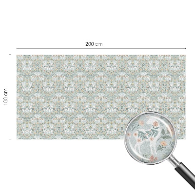 Neprůhledná fólie na sklo dveří Jelení květiny