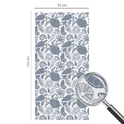 Privátní fólie na okno vitráž Život v oceánu