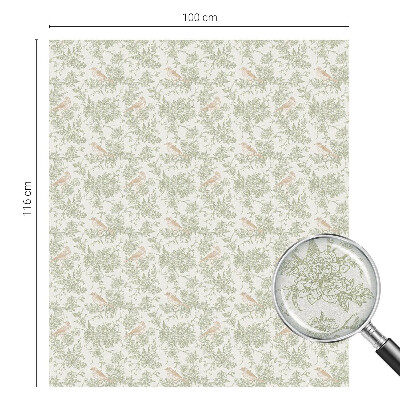 Zatmavovací fólie na okna Ptáci rostliny