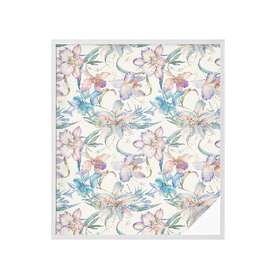 Zatmavovací fólie na okna Květinový motiv