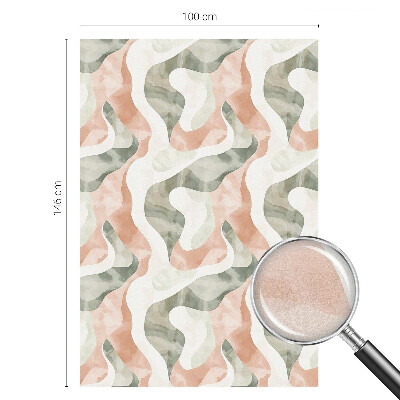 Dekorativní mléčná fólie na sklo Barevné vlny