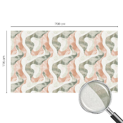 Dekorativní mléčná fólie na sklo Barevné vlny