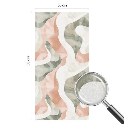 Dekorativní mléčná fólie na sklo Barevné vlny