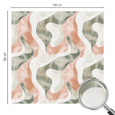 Dekorativní mléčná fólie na sklo Barevné vlny