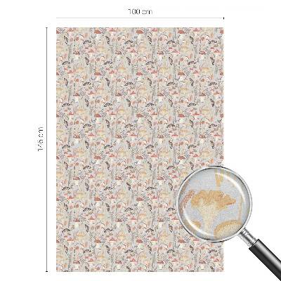 Neprůhledná fólie na sklo dveří Lesní vzor