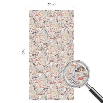 Neprůhledná fólie na sklo dveří Lesní vzor