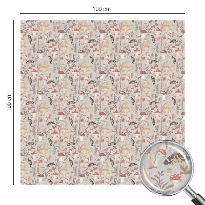 Neprůhledná fólie na sklo dveří Lesní vzor