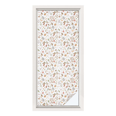 Zatmavovací fólie na okna Podzimní vzory