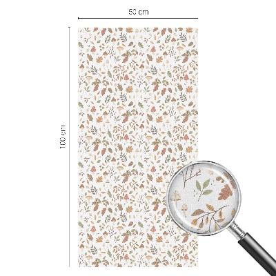 Zatmavovací fólie na okna Podzimní vzory