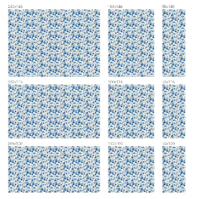 Neprůhledná fólie na sklo dveří Akvarelové květiny