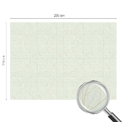 Privátní fólie na okno vitráž Geometrická mozaika