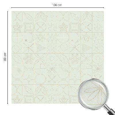 Privátní fólie na okno vitráž Geometrická mozaika