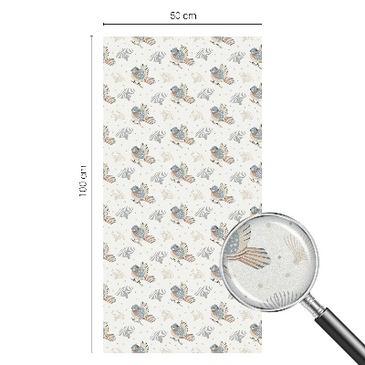 Neprůhledná fólie na sklo dveří Vzor ptáků