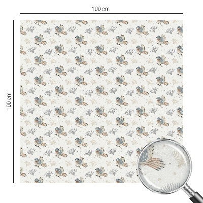 Neprůhledná fólie na sklo dveří Vzor ptáků