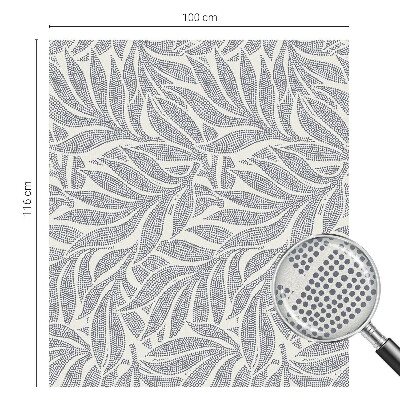 Privátní fólie na okno vitráž Kapky listů