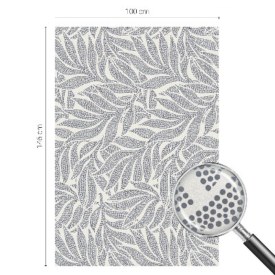 Privátní fólie na okno vitráž Kapky listů