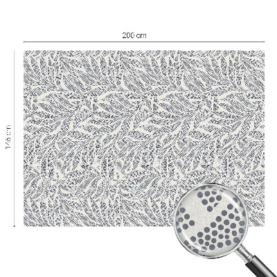 Privátní fólie na okno vitráž Kapky listů