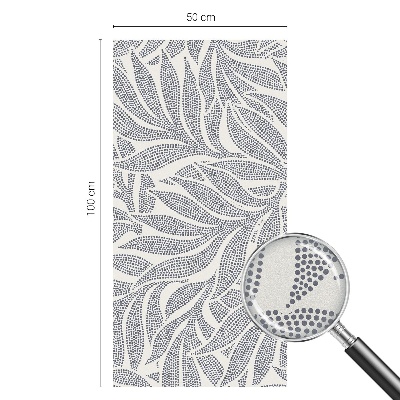 Privátní fólie na okno vitráž Kapky listů