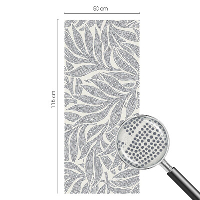 Privátní fólie na okno vitráž Kapky listů