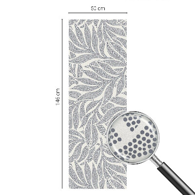 Privátní fólie na okno vitráž Kapky listů