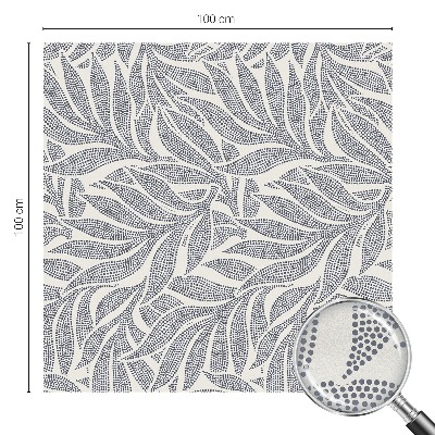 Privátní fólie na okno vitráž Kapky listů