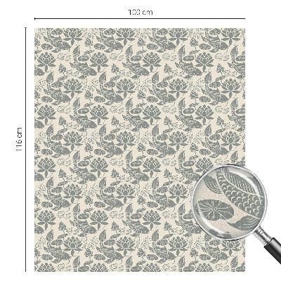 Dekorativní mléčná fólie na sklo Orientální vzor