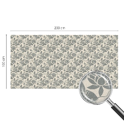 Dekorativní mléčná fólie na sklo Orientální vzor