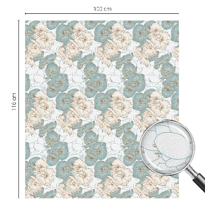 Protisluneční fólie na okna Křehké květiny