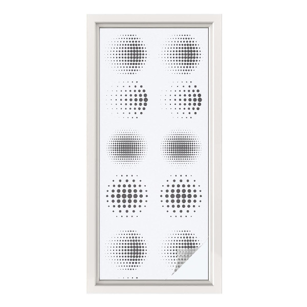 Protisluneční fólie na okna Tečkované kruhy