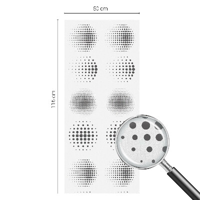 Protisluneční fólie na okna Tečkované kruhy
