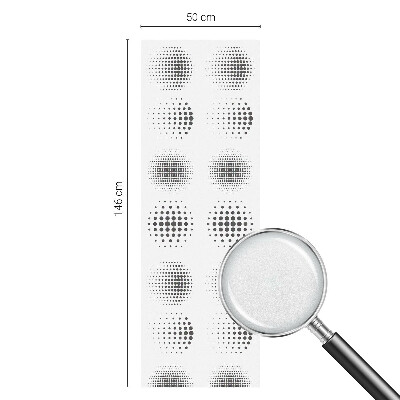 Protisluneční fólie na okna Tečkované kruhy